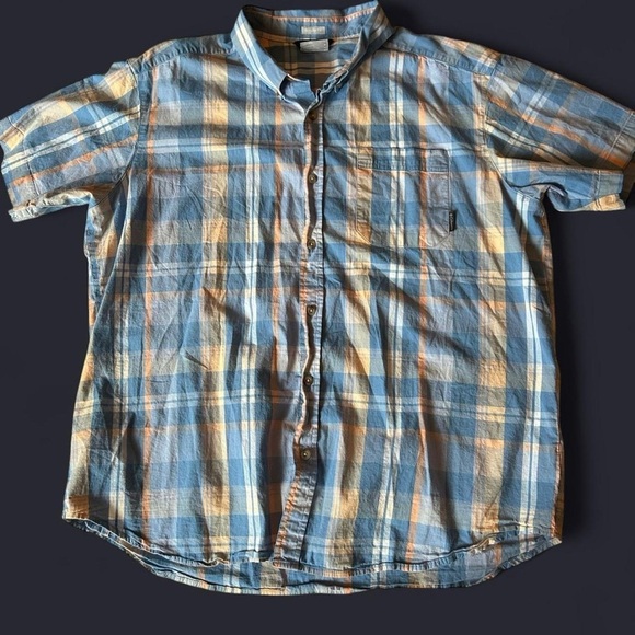 Columbia Sportswear Men’s Short Sleeve Plaid Button-Up Shirt - XL Regular Fit - Picture 1 of 7